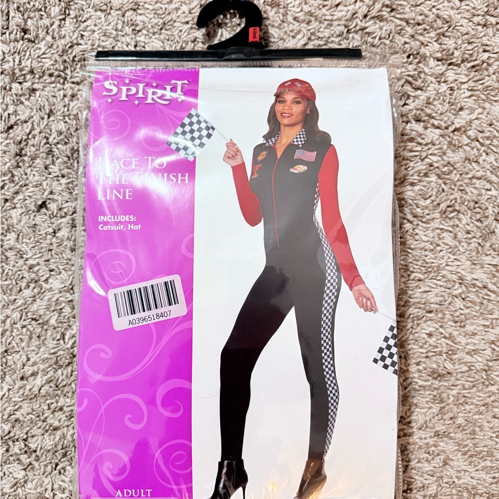 Spirit Women's Racing Jumpsuit - Black and Red